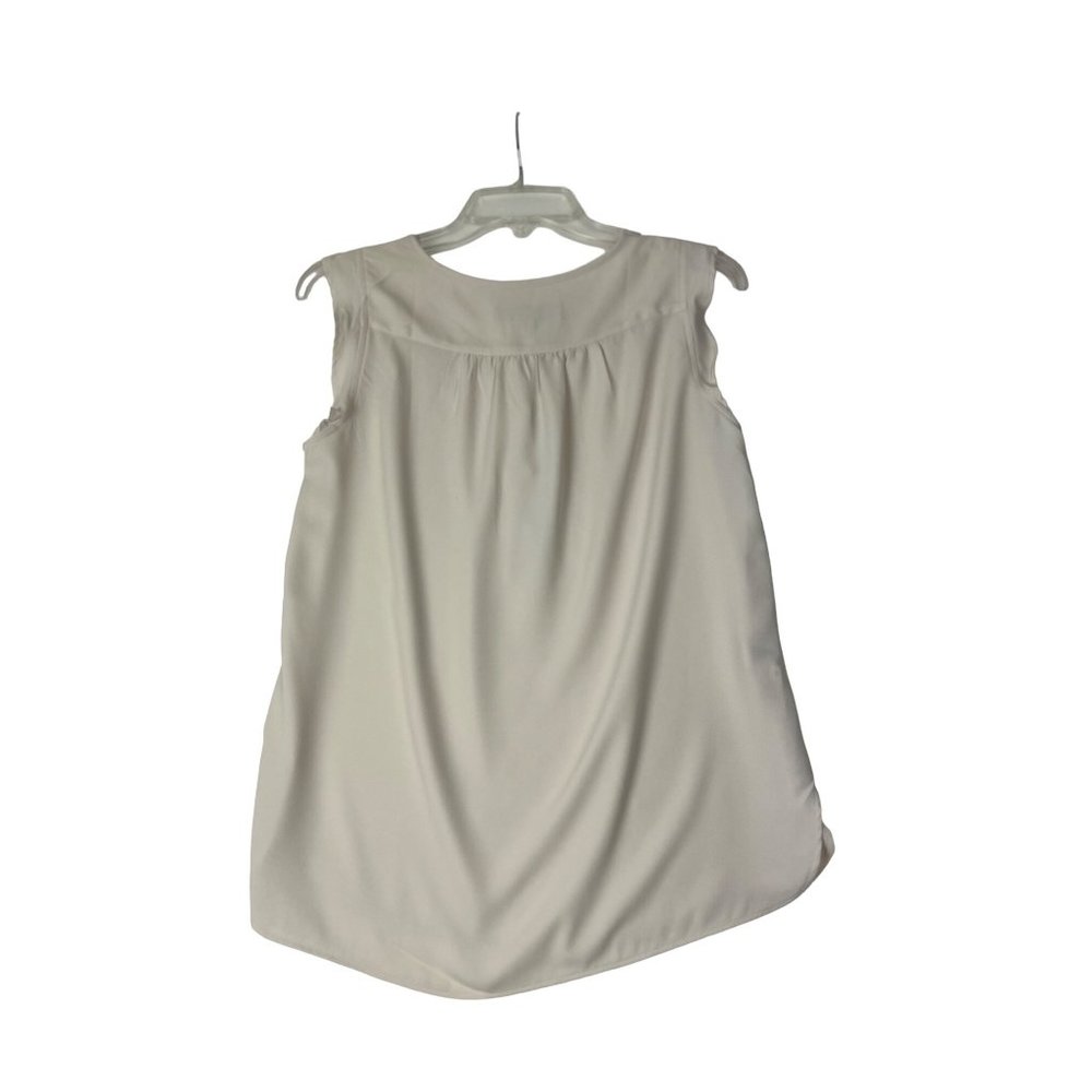 LOFT Cream Color Sleeveless Top/Blouse  Size Small Good Condition